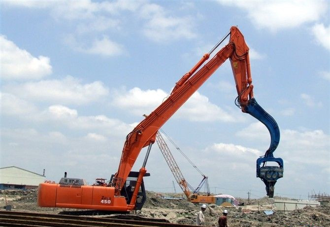 挖掘機(jī)打樁臂、打樁臂、打樁錘、挖掘機(jī)打樁臂廠家