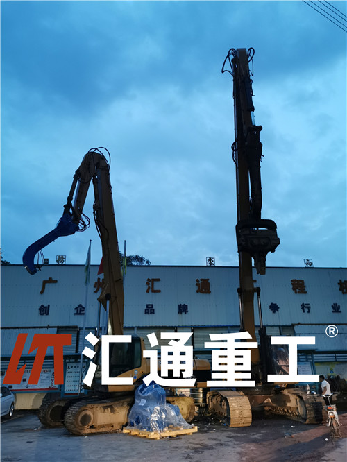 挖掘機打樁臂、打樁臂、打樁錘、挖掘機打樁臂廠家